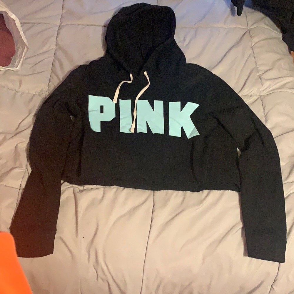 Pink cropped sweatshirt